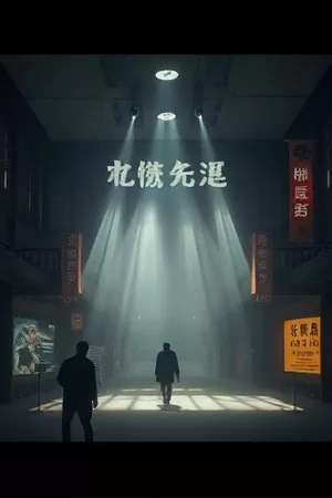 星轨观测站竖版海报，山顶圆顶观测台与银河背景