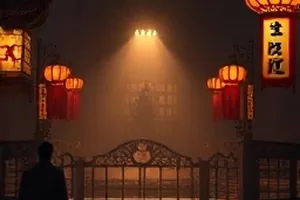 悬空城纪年剧照，云雾中悬浮的城邦建筑群
