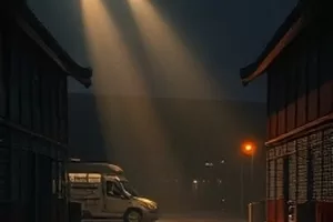 无声告白练习剧照，天台边缘两人并肩而坐的侧影